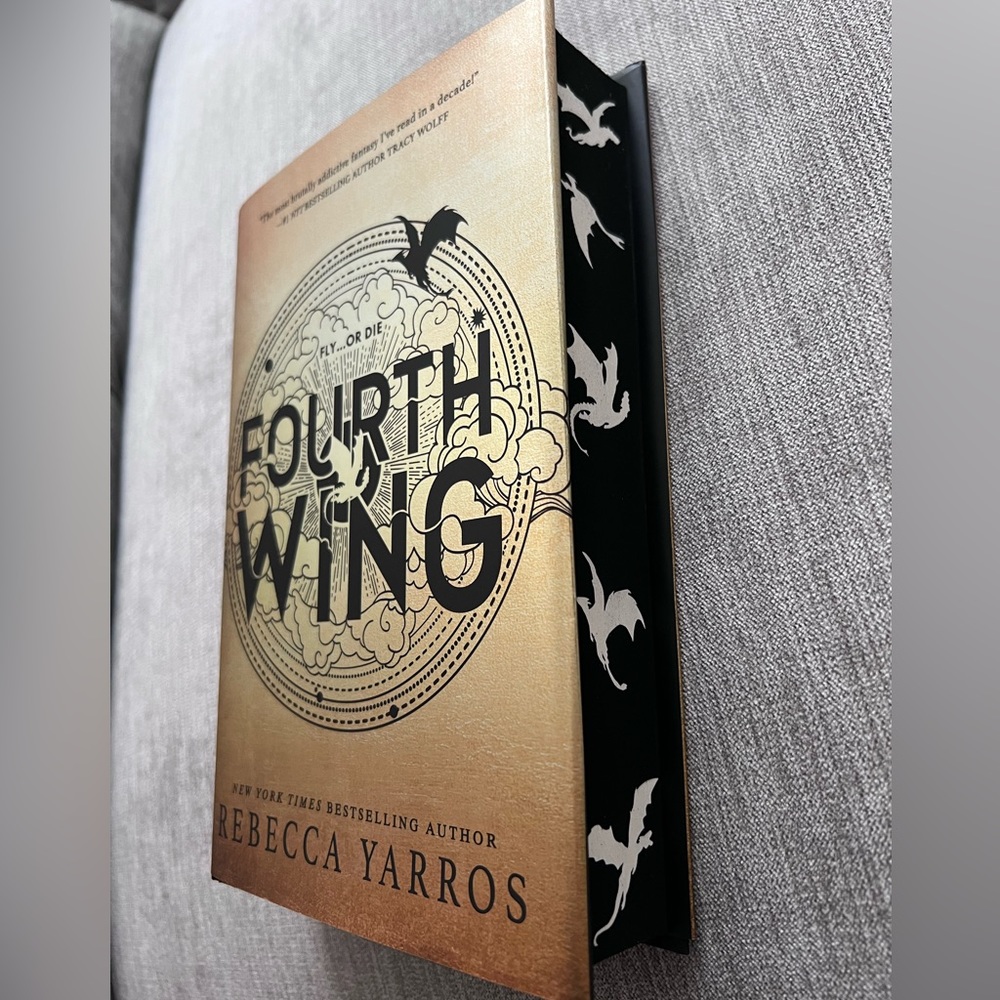 Fourth Wing book and custom spray edge book service